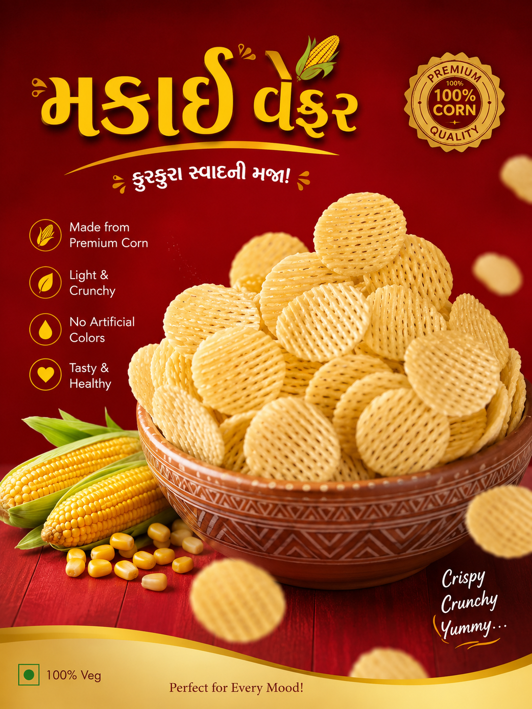 મકાઈ વેફર  1Kg