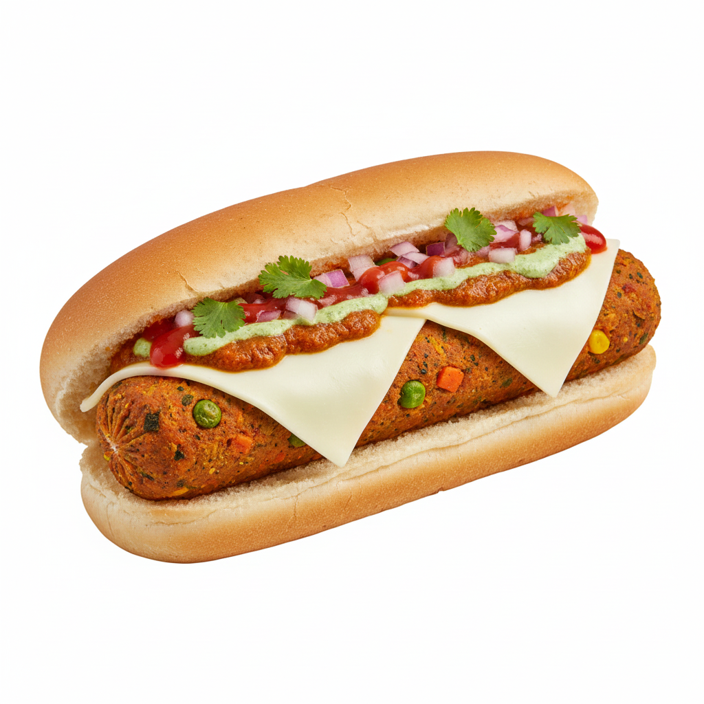 ચીઝ મસાલા હોટડોગ