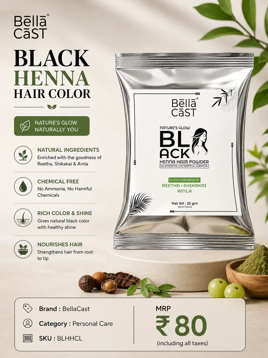 Black Henna Hair Color