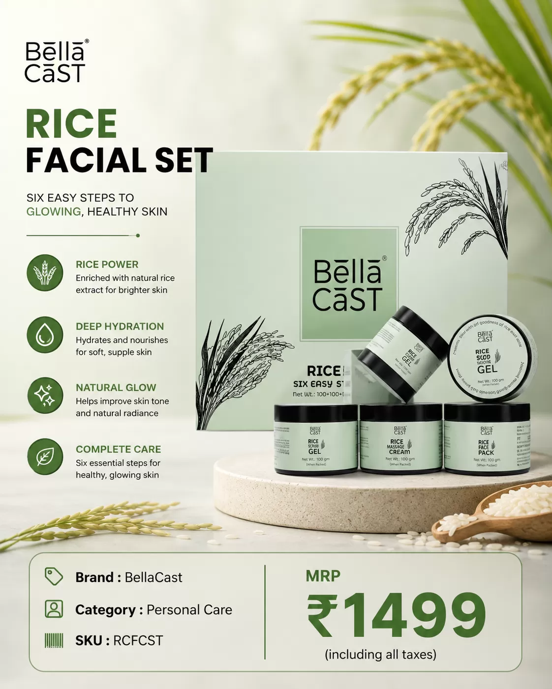 Rice Facial Set