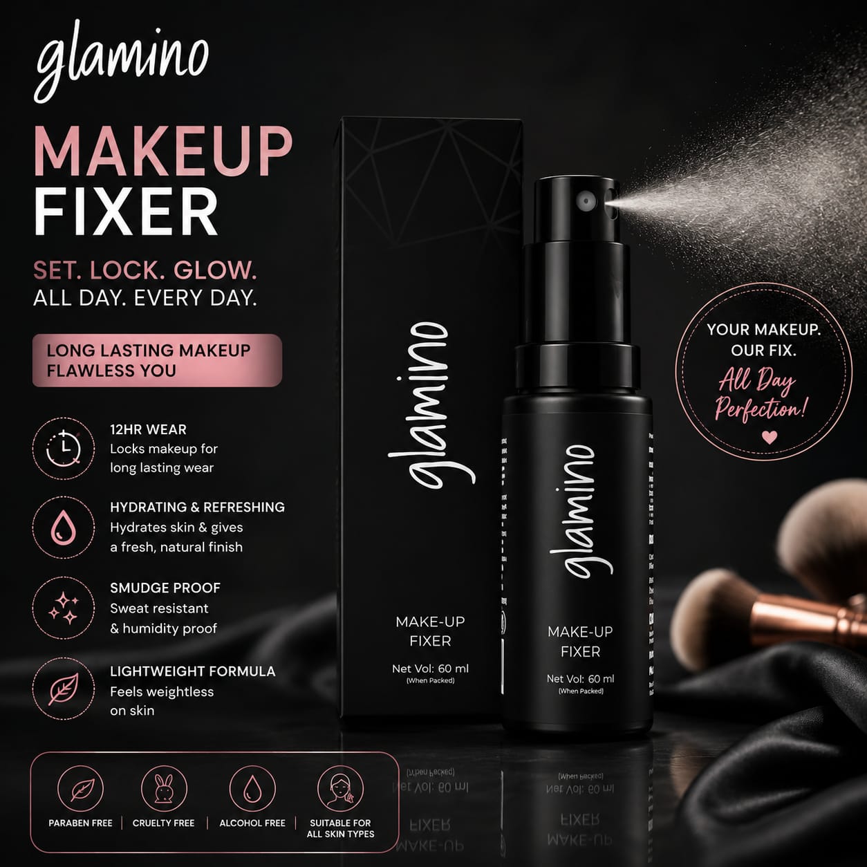 Glamino Makeup Fixer