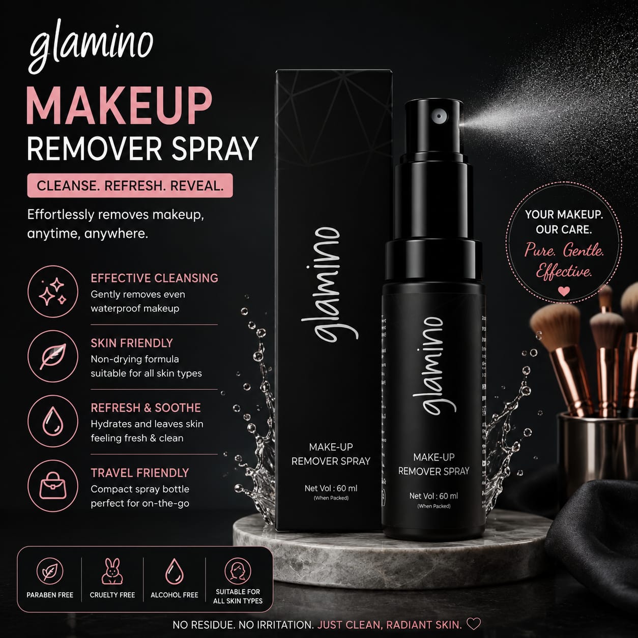 Glamino Makeup Remover Spray