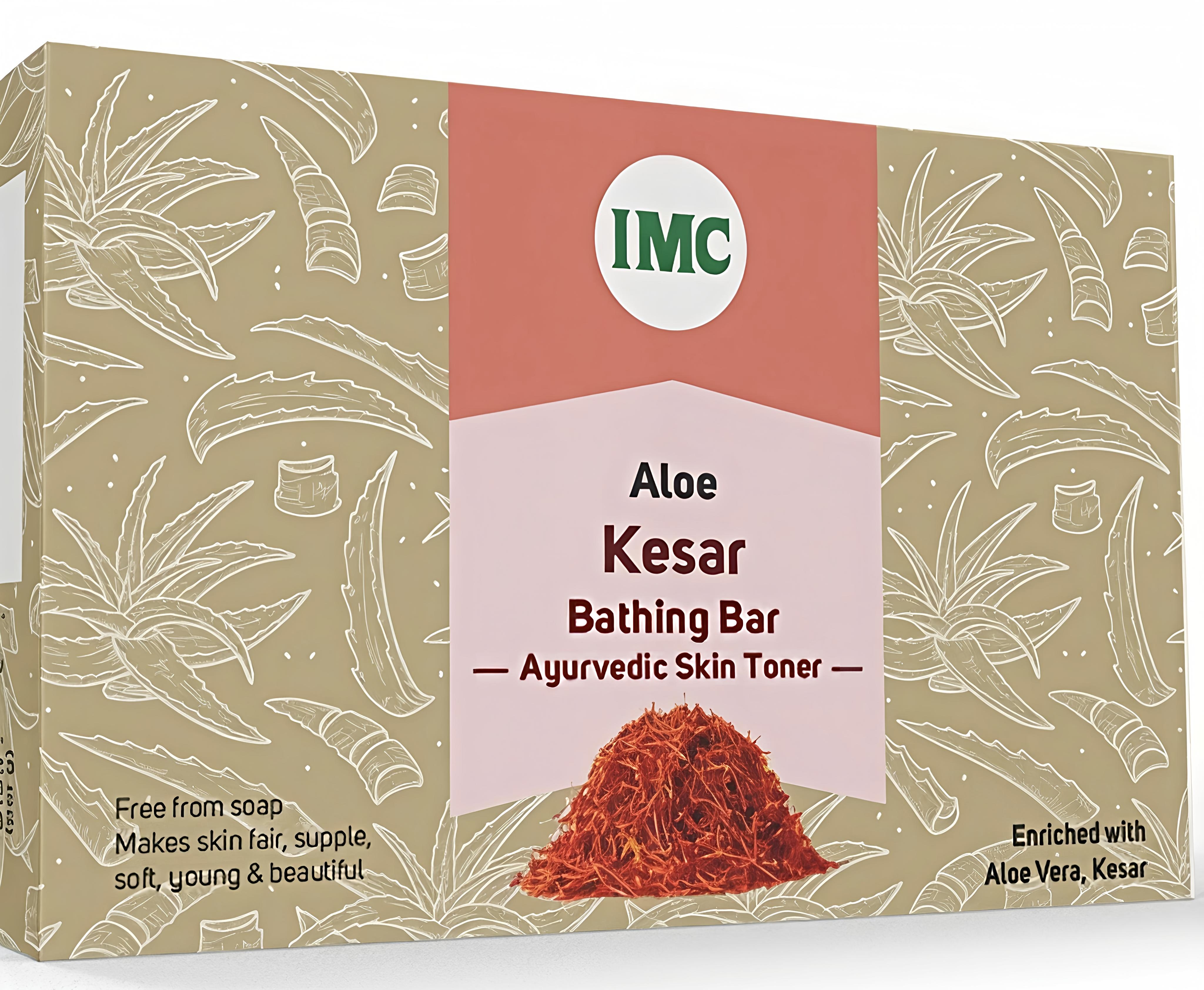 Aloe Kesar Bathing Bar Ayurvedic Skin Toner (75gm)