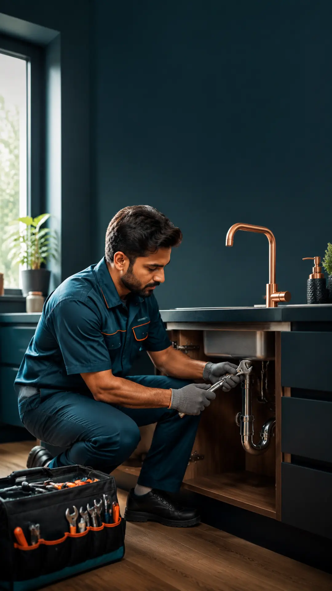 Plumber service professional